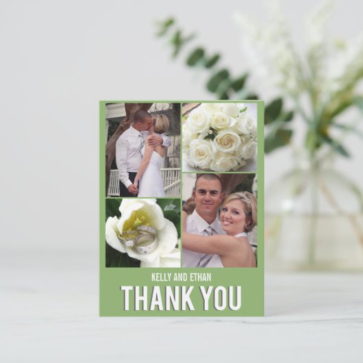 Carte postale Mariage Collage Chic (Debout devant)