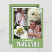 Carte postale Mariage Collage Chic (Devant / Derrière)