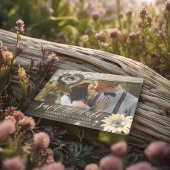 Carte Postale Mariage Couple Fer à Cheval Soleil Enregistrer Dat