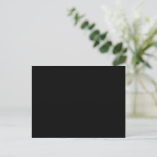 Carte Postale Mariage CUSTOMIZABLE Noir