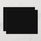 Carte Postale Mariage CUSTOMIZABLE Noir (Devant / Derrière)
