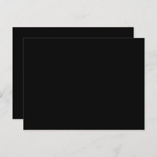 Carte Postale Mariage CUSTOMIZABLE Noir (Devant / Derrière)