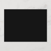 Carte Postale Mariage CUSTOMIZABLE Noir (Devant)
