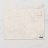 Carte Postale Mariage d'aquarelle verte à Rose d'âge minimal (Dos)