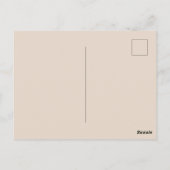 Carte Postale Mariage de automne aquarelle feuille Brown (Dos)