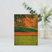 Carte postale Mariage de automne rustique (Debout devant)