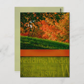 Carte postale Mariage de automne rustique (Devant / Derrière)