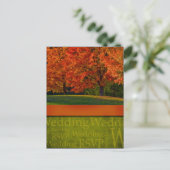 Carte postale Mariage de automne rustique (Debout devant)