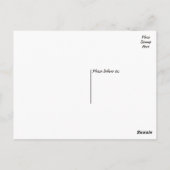 Carte Postale Mariage de bande noire en Merci d'impression de ti (Dos)