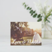 Carte postale Mariage de calligraphie rustique Mer (Debout devant)