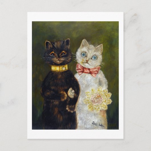Carte Postale Mariage de chat, Mariage, Mariée, Mariée, Louis Wa (Devant)