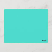 Carte postale Mariage de corail turquoise (Dos)