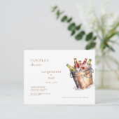 Carte Postale Mariage de couple sous le signe de la bière (Debout devant)