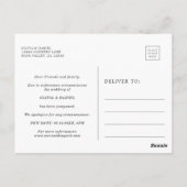 Carte Postale Mariage de couronnes d'olivier Modifier la date (Dos)