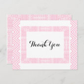 Carte postale Mariage de design ethnique 1 (Devant / Derrière)