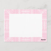 Carte postale Mariage de design ethnique 1 (Dos)