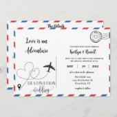 Carte postale - Mariage de destination (Devant / Derrière)