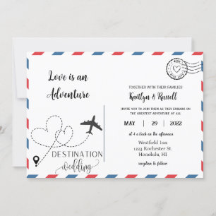 Carte postale - Mariage de destination