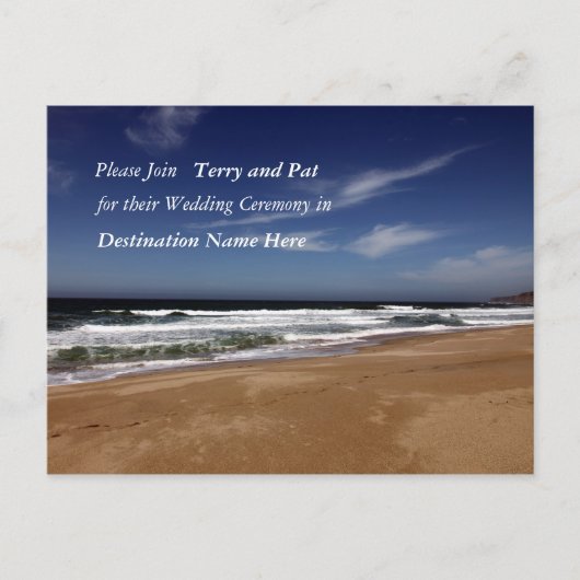 Carte Postale Mariage de destination (Devant)