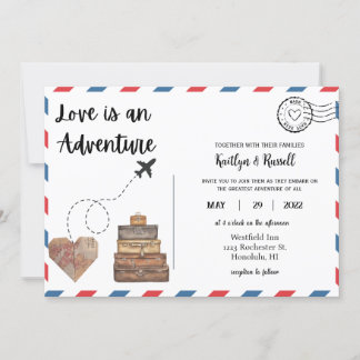 Carte postale - Mariage de destination