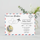 Carte postale - Mariage de destination (Debout devant)