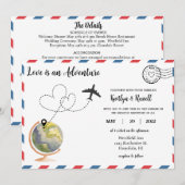 Carte postale - Mariage de destination (Devant / Derrière)