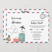 Carte postale - Mariage de destination (Devant / Derrière)