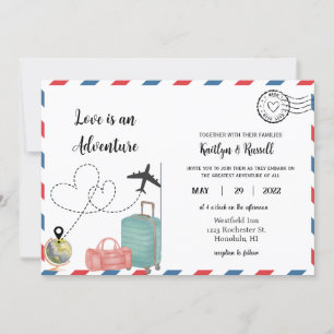 Carte postale - Mariage de destination
