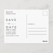 Carte Postale Mariage de destination à Mexico Save the Date (Dos)