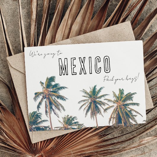 Carte Postale Mariage de destination au Mexique tropical - Enreg