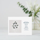 Carte Postale Mariage de feuilles d'eucalyptus Art de feuilles S (Debout devant)