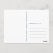 Carte Postale Mariage de fleurs d'anémone aquarelle (Dos)