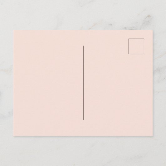 Carte Postale mariage de fleurs d'or rose eucalyptus vert (Dos)