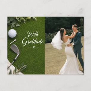 Carte Postale Mariage de golf créez votre propre photo