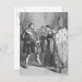 Carte Postale Mariage de Henri VIII et Catherine Parr (Devant / Derrière)