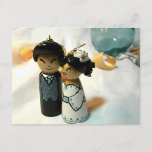 Carte Postale Mariage de Kokeshi I