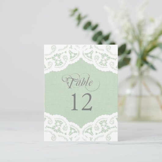 Carte Postale Mariage de la dentelle de Mint Numéro de tableau C (Debout devant)