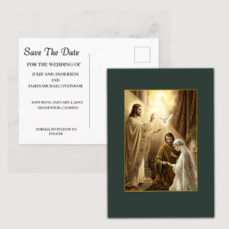 Carte Postale Mariage de la Sainte Trinité Enregistrer la Date