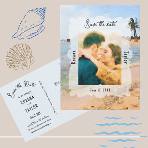 Carte postale Mariage de la scène de plage