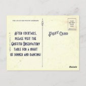 Carte postale Mariage de l'observatoire Griffith (Dos)