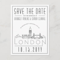 Mariage de Londres | Skyline stylisée Enregistrer