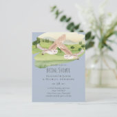 Carte Postale Mariage de magnifiques hiboux (Debout devant)