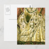 Carte Postale Mariage de Mariée Antique (Devant / Derrière)