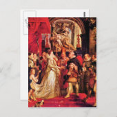Carte Postale Mariage de Medici à Florence par Paul Rubens (Devant / Derrière)