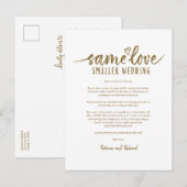 Carte postale Mariage de même amour mignonne coeur (Devant / Derrière)