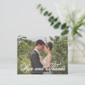 Carte Postale Mariage de Merci classique (Debout devant)