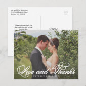 Carte Postale Mariage de Merci classique (Devant / Derrière)