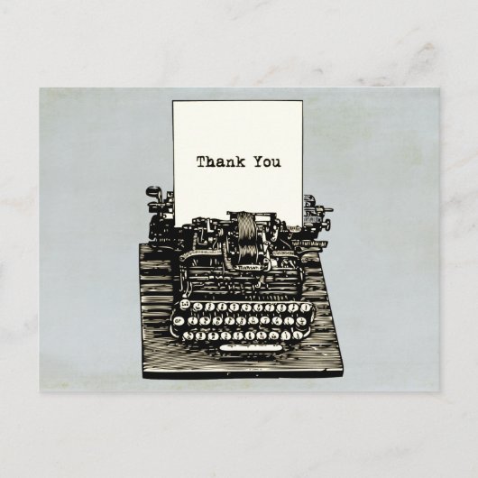 Carte Postale Mariage de Merci de vintage (Devant)