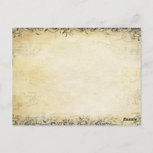 Carte Postale Mariage de Merci forestier enchanté (Dos)