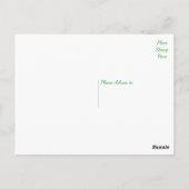 Carte Postale Mariage de Merci vert et noir, Affaires, Fête (Dos)